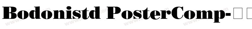 Bodonistd PosterComp字体转换